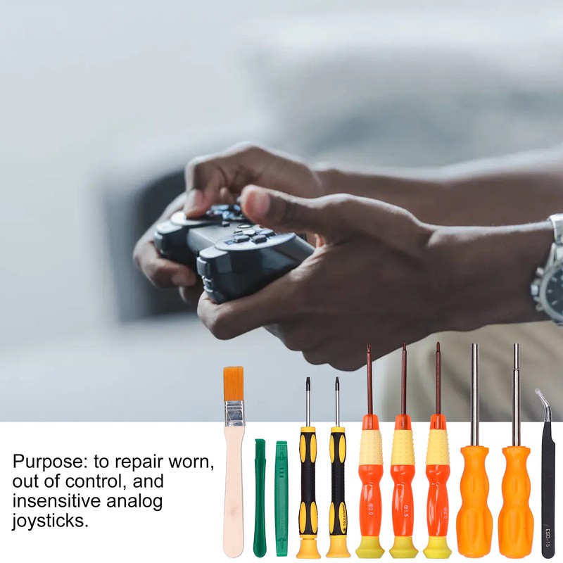 17 in 1 Joystick Replacement Repair Kit with Screwdriver for