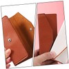 FOMIYES 2pcs Elegant Eyebrow Tweezers Storage Box Pu Material Organizers