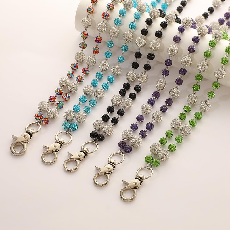 Ceramic Beads Wallet Pants Waist Chain Shiny Hip Hop Disco
