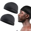 YAFLUG Pack of 2 Men's and Durag, Elastic Silky Wave
