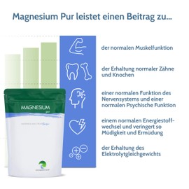 Gesund & Fit GmbH Magnesium-Pur Pulver 500g Nachfüllbeutel pures Magnesiumcitrat Pulver, hoch bioverfügbar, vegan, ohne Zusätze