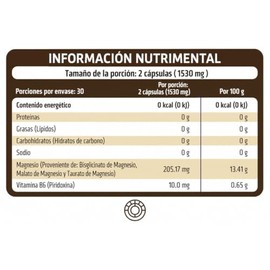 HEALTHADDICTION - Magnesio Complex - TriMagnesium – Suplemento Alimenticio con Bisglicinato, Malato y Taurato de Magnesio + Vitamina B6 – Cápsulas de 