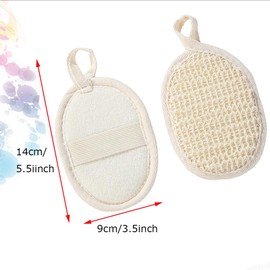 Body Exfoliator,Natural Loofah Sponge Pads,Armastuse Bath Sponge 12 Pcs Loofah Body Wash Scrubber Bath Towel Beauty Sponge Back Rubbing