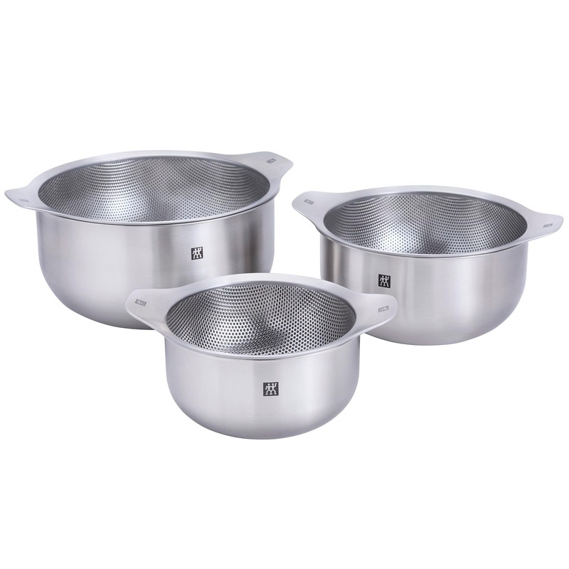 ZWILLING Prep 6-pc Brushed Stainless Steels Nesting Bowls & Strainers