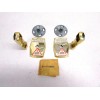 MIAMI CAREY NOS! MIAMI CAREY TOWEL BAR BRACKETS, SOLID BRASS,