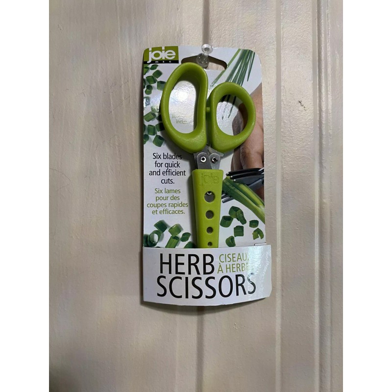 Joie Herb Scissors 6 Blade & Protective Sheath & Leaf