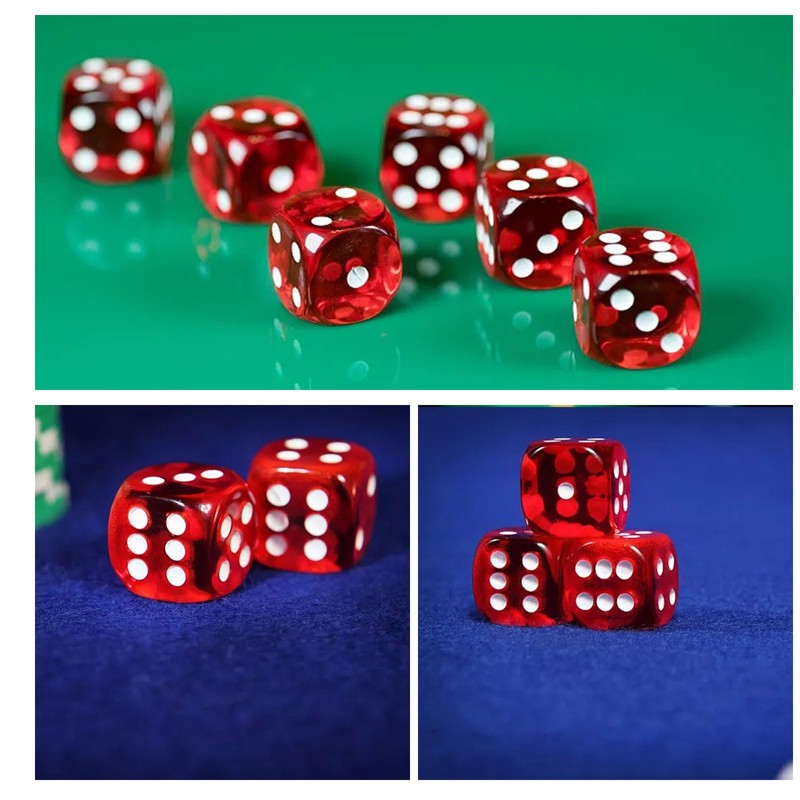 TECHEEL Dice Set of 100, Colours Dice Set, Six Sided