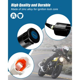 Motorcycle Ignition Key Switch Kit with 2 PCS Key Fit for All Talaria Stings, Front Ignition Lock Cylinder, Ignition Starter on Off Switch Key Set