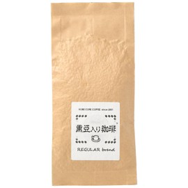 Coffee with Black Beans, Regular Blend, 3.5 oz (100 g), Medium Fine Grind, Drip Coffee, Easy to Drink Even Without Milk Sugar, Even When Chilled Taste, Economical Capacity of 0.2 oz (7 g)