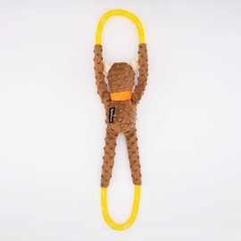 ZippyPaws - RopeTugz, Squeaky and Plush Rope Tug Dog Toy - Moose