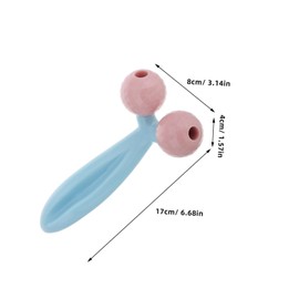 Outanaya Shaped Handheld Face Roller Massager Portable Skin Care Tool for Facial Relaxation Alleviates Fatigue Suitable for All Skin Types for Home and Travel Use