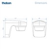 Theben theLuxa S180 E WH 1010587 Motion Detector Angle 180°