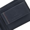 Sergio Tacchini Mens Genuine Leather Slim Wallet with Card Slots