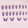 Handmade Purple Nail Tip, 3D Nail Art, False Nail Design,