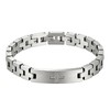 Feifuli Men's Stainless Steel Bracelet 7.3-8.7 Inches Solid Thick Chain