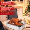 P&P CHEF 14" Roaster Roasting Pan with Baking Rack and