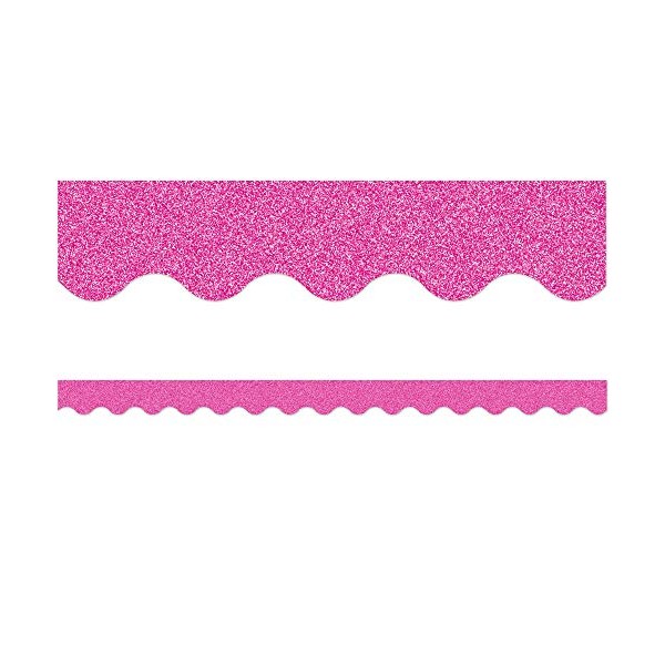 Pink Glitz Scalloped Border Trim