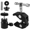 ChromLives Camera Clamp Mount Ball Head Clamp Super Clamp and