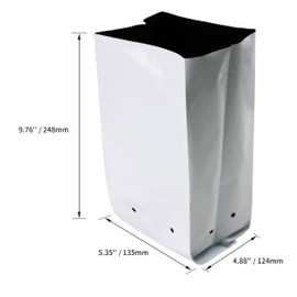 HFS(R Bolsa de Cultivo Película en Blanco y Negro para Planta con Raíces 1 Galón 50 Piezas