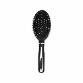 Oval Hair Brush Boar Bristle Hair Brush Women Black Hair Comb Curly Styling Anti Knot and Anti Breakage Detangling Brush Smooth and Tangle Free Styling Wavy Thick (1 Count)