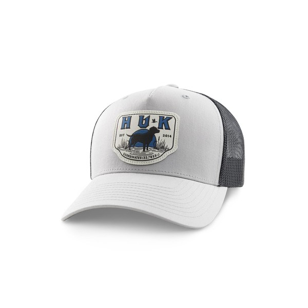 HUK Unisex Trucker, Anti-Glare Snapback Fishing Hat for Kids, Lab