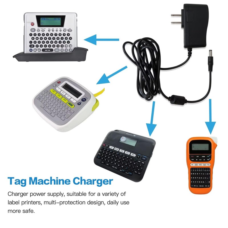 Power Charger for Brother P-touch Label Maker Models Personal Handheld