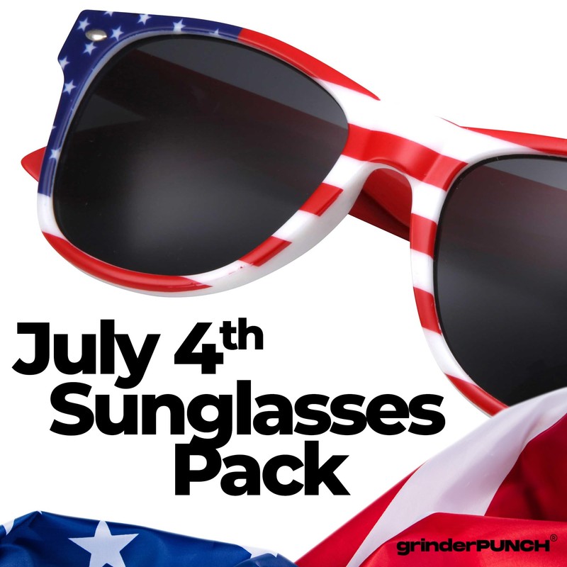 3 Pairs Team USA Bulk American Sunglasses Flag Classic Patriot