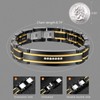 Holizaly Holizaly Men's Bracelet Men's Stainless Steel Bracelet, Link Bracelet