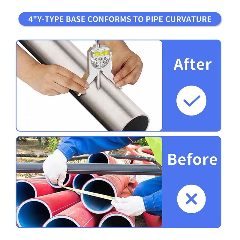 Pipe Centre Finder, Marker Centring Tool, Pipefitter Tools, Safety Pipe