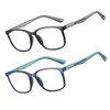 SOCTICK 2 Pack Blue Light Blocking Reading Glasses Men,Anti Eyestrain