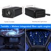 Meteor+Twinkle 2 in 1 Fiber Optic Light,APP Control Music Activated