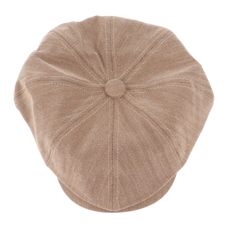 Men Newsboy Hat Vintage Style Soft Cotton Casual Octagonal Hats