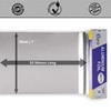 50 Meter Aluminum Silver Foil Paper Wrap for Cooking ~