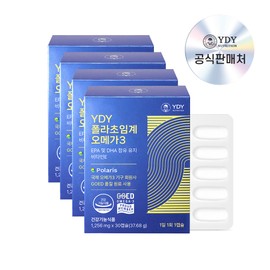 YDY Polar Supercritical Omega 3 RTIGomega High Room Temperature Pharmacist Ingredients 30 Capsules, 4 Pieces / YDY 폴라초임계오메가3 알티지오메가 고상온약사 성분배합 30캡슐, 4개