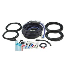 Scosche EFX Rogue RPAK4PS16 True 4 GA OFC High Current Amp Wiring Kit - 16' Marine/Powersports Amplifier and Subwoofer Installation Kit Oxygen Free Copper Cables, Remote Wire and in-Line Fuse Holder