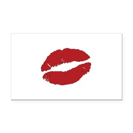 CafePress Lips Rectangle Car Bumper Magnet
