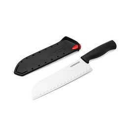 Farberware cuchillo Santoku con edgekeeper autoafilables vaina, 17.8 cm, Cuchillo Santoku 7", Acero inoxidable, 17,78cm, 1