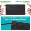 100 PCS Disposable Face Masks, Black Masks, 3 Ply Protection