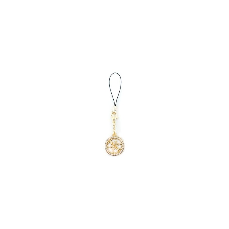 GUESS GUCPM4DRD Phone Strap Pendant 4G Rhinestone Charm, Metal