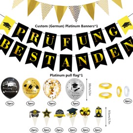 Graduation Decoration, Graduation Party Decoration 2024, Congratulations Graduation Decoration Set, Exam Passed Garland, Graduation Balloons, for Graduation Party Decorations, Bachelor Decoration