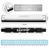 EAST TOP Harmonica Reproduction Harmonica Tremolo Harmonica C Tone 24