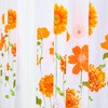 EVENHUG Orange Sunflowe Curtains Floral Window Curtain Panels Drapes for