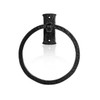 Fayesia Black Towel Holder - Blacksmith Handcrafted Wrought Iron -