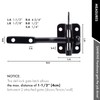 SANKINS 2 Pcs Self Locking Gate Latch Automatic Gravity Lever
