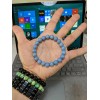 RAYON Angelite Bead Bracelet for Men or Women Stretch 10mm