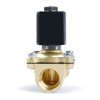 U.S. Solid 3/4" Brass Solenoid Valve - 12V DC, Normally