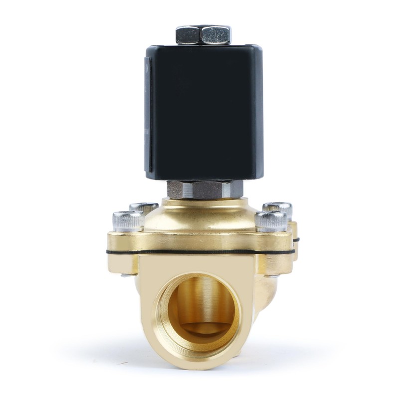 U.S. Solid 3/4" Brass Solenoid Valve - 12V DC, Normally