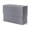 Gaylord Archival Blue/Grey Legal Size Document Storage Box with Separate