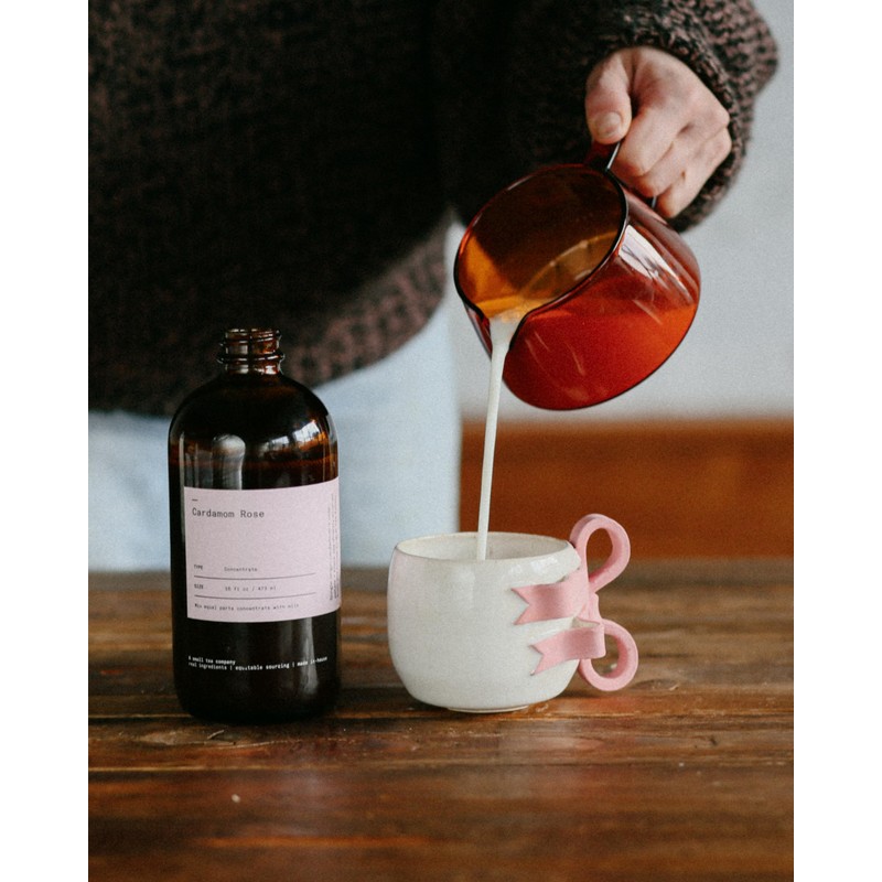 Dona Cardamom Rose Tea Concentrate, Small-Batch, Single-Origin Spices, Hot or