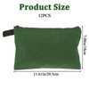 12 Pcs Tool Pouches with Zipper 11.8 x 7.9 Inch